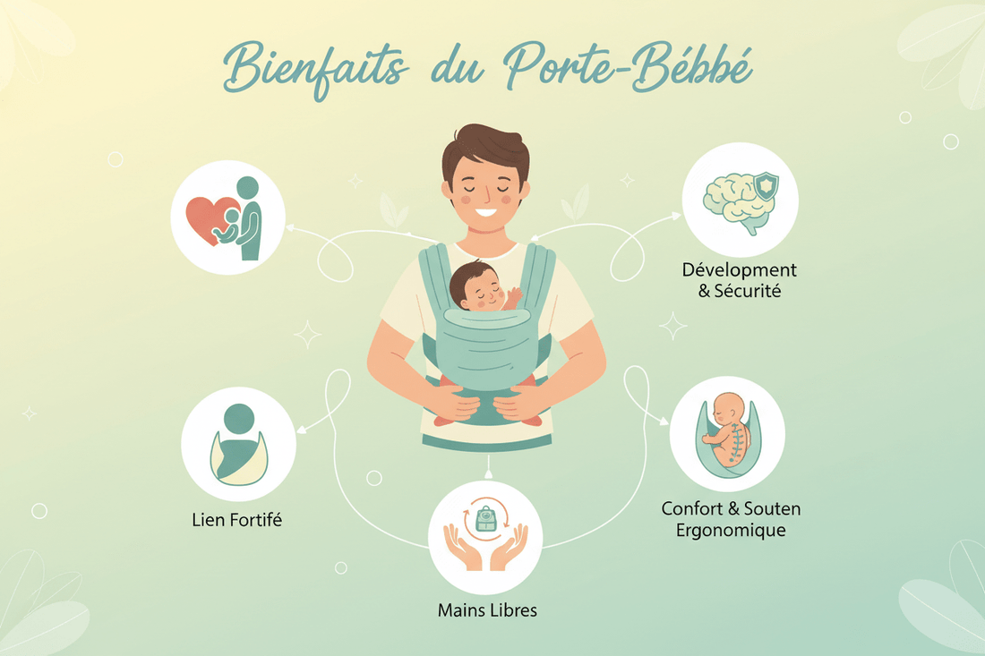 Les 7 bienfaits du portage pour votre bébé - baby4lifestore