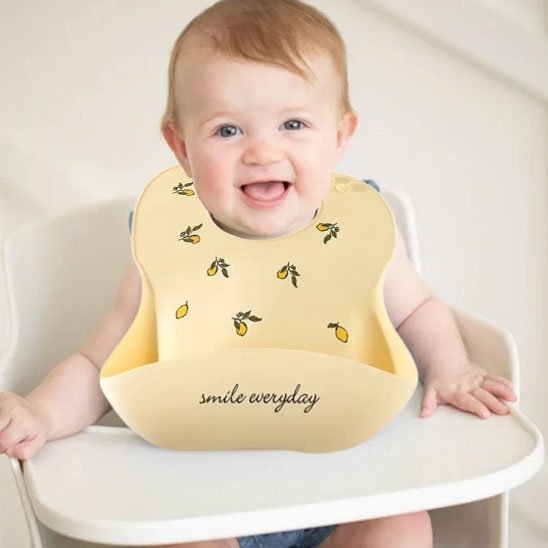 Bavoir bebe - Silicone réglable - baby4lifestore
