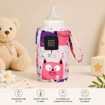 BottleWrap-Chauffe-Biberon-USB-rose