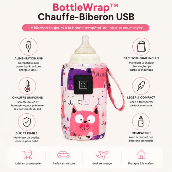 BottleWrap-Chauffe-Biberon-USB-rose