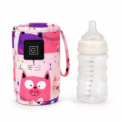 BottleWrap-Chauffe-Biberon-USB-rose