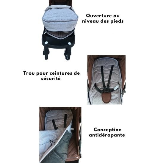Chancelière poussette 4 saisons 0–24 mois | WarmCott™ - baby4lifestore