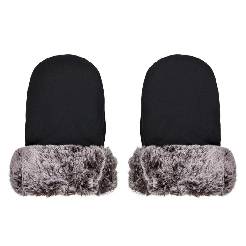 Manchon-de-Poussette-Hiver-Double-noir