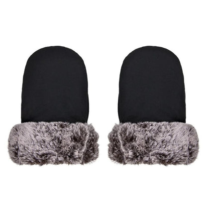 Manchon-de-Poussette-Hiver-Double-noir