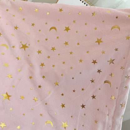 Couverture Bébé MoonStars™ – Minky & Sherpa, Douceur Sensorielle 75x120 cm - baby4lifestore