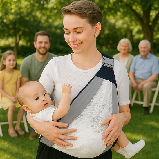 Écharpe de portage bébé – Confort et maintien | SwaddleSling™ - baby4lifestore