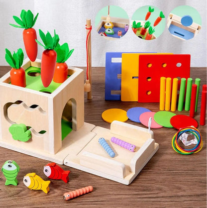 Jouets en bois - cube d'activités - baby4lifestore