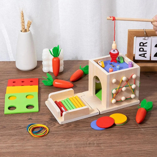 Jouets en bois - cube d'activités - baby4lifestore