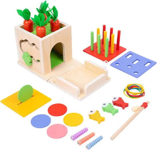 Jouets en bois - cube d'activités - baby4lifestore