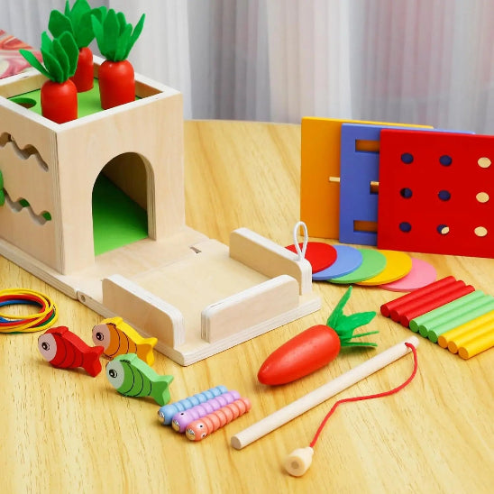 Jouets en bois - cube d'activités - baby4lifestore