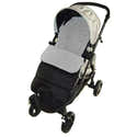 Chancelière Universelle Pour Poussette - Grande Taille 110cm - Hiver Imperméable Et Chaude - Gris - 11