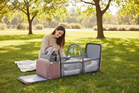 Sac à dos à langer 2-en-1 avec lit pour bébé - BabyStoreforYou
