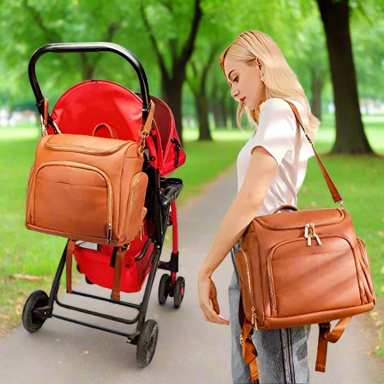 Sac a dos a langer | Style Cuir - baby4lifestore