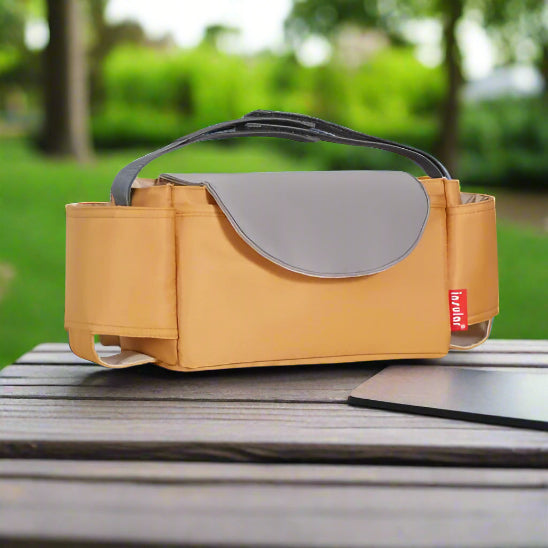 sac-a-langer-bebe-organisateur-poussette-jaune